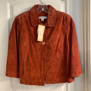 NWT Coldwater Creek Rust Suede Jacket XS